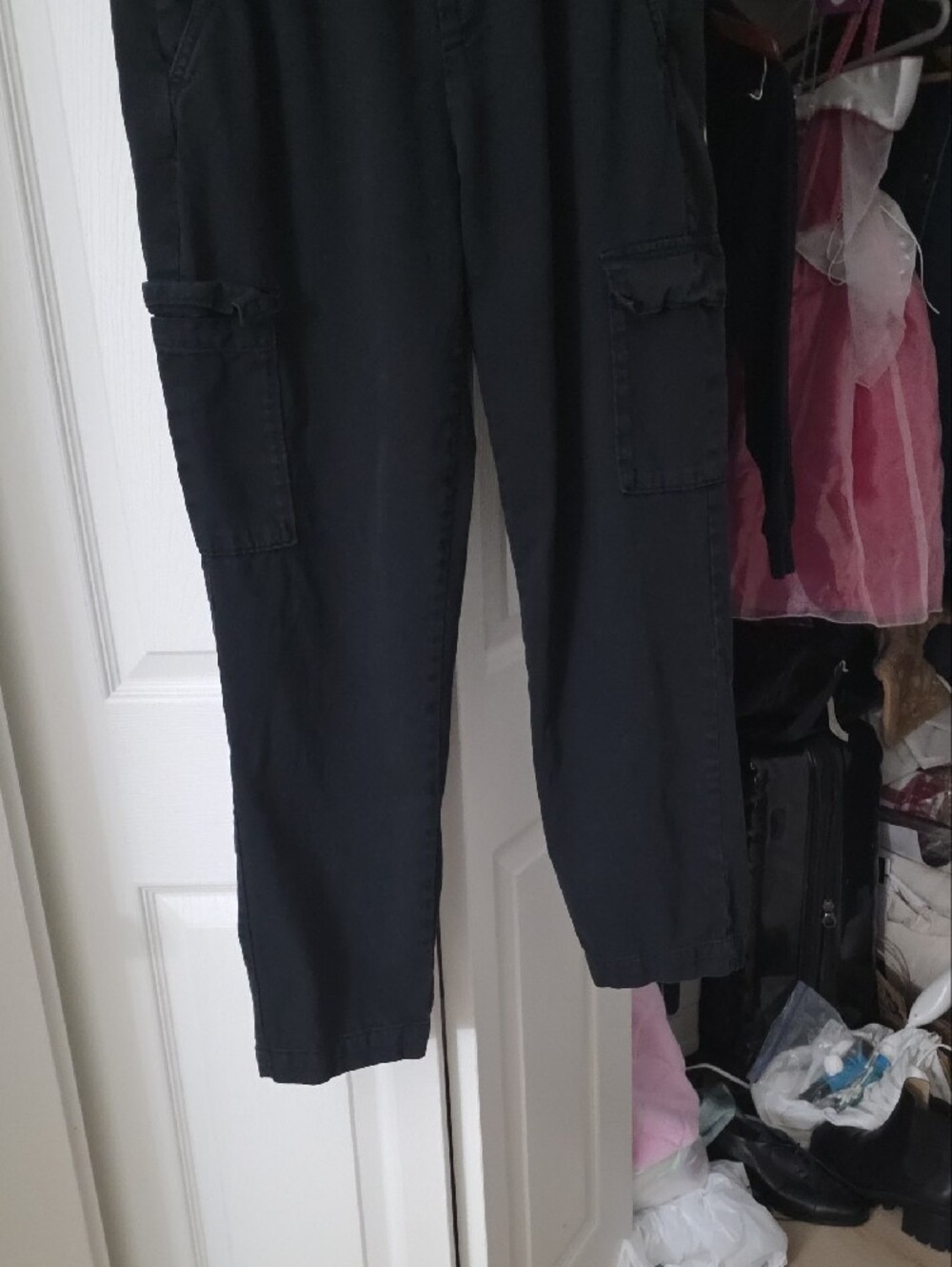 GAP Men’s Dark Navy Cargo Pants Sz M - Picture 4 of 8